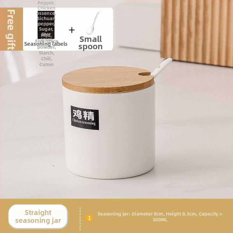 Sada keramických nádob na korenie pre pevné koreniny, s tlačeným logom, moderný minimalistický štýl, prémiová kvalita