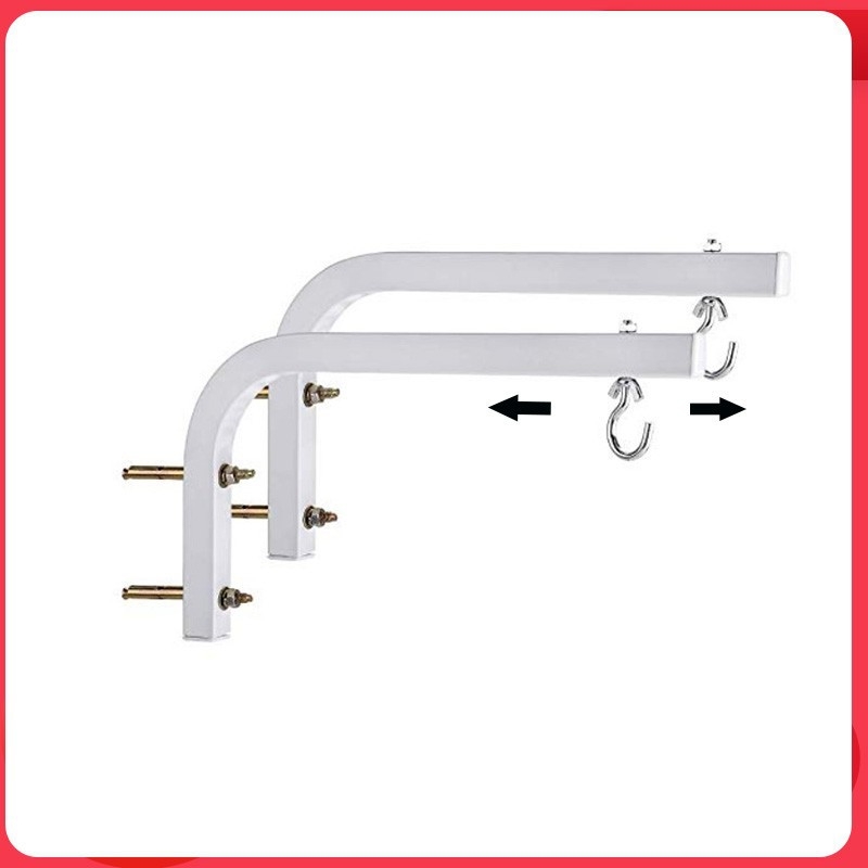 Suport de perete în formă de L pentru ecranul de proiecție, braț din nailon, capacitate de încărcare