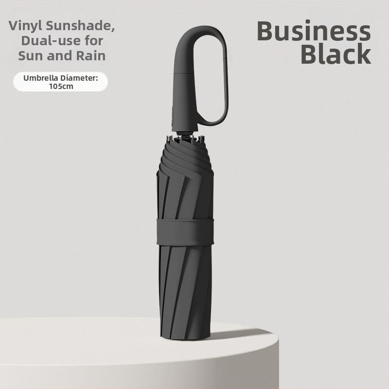 Rain Grace Ομπρέλα πλήρως αυτόματη, τριών τμημάτων, 12 ακτίνες, σιδερένιο πλαίσιο, UV προστασία UPF 50+