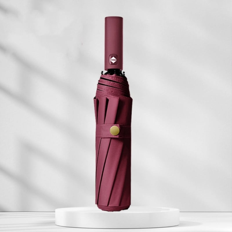 Rain Grace Ομπρέλα πλήρως αυτόματη, τριών τμημάτων, 12 ακτίνες, σιδερένιο πλαίσιο, UV προστασία UPF 50+