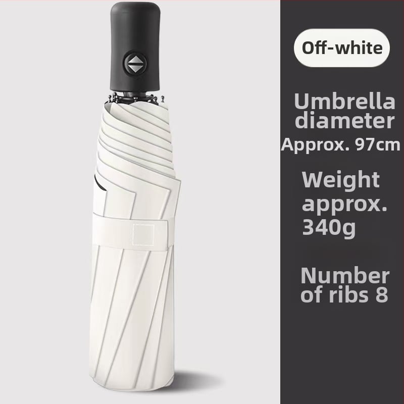 Rain Grace Ομπρέλα πλήρως αυτόματη, τριών τμημάτων, 12 ακτίνες, σιδερένιο πλαίσιο, UV προστασία UPF 50+