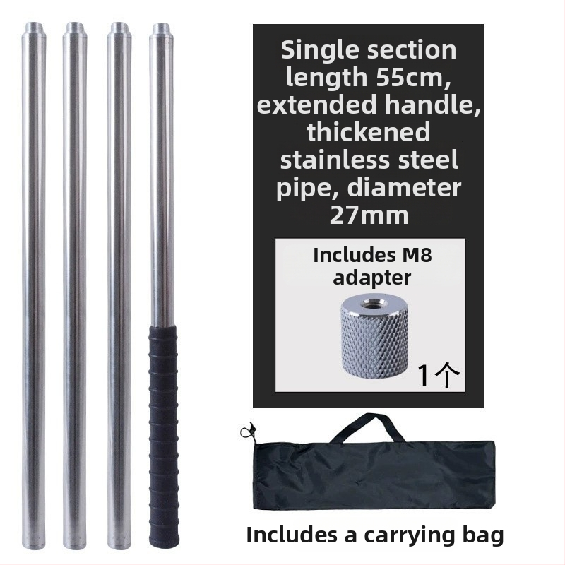 Kovová sieťová tyč typu twist, veľká, na zber ovocia zo výšky; materiál: kov; hmotnosť 225–313 g podľa konfigurácie; sekcie voľne kombinovateľné; nie je škálovateľná