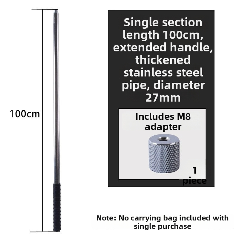 Kovová sieťová tyč typu twist, veľká, na zber ovocia zo výšky; materiál: kov; hmotnosť 225–313 g podľa konfigurácie; sekcie voľne kombinovateľné; nie je škálovateľná