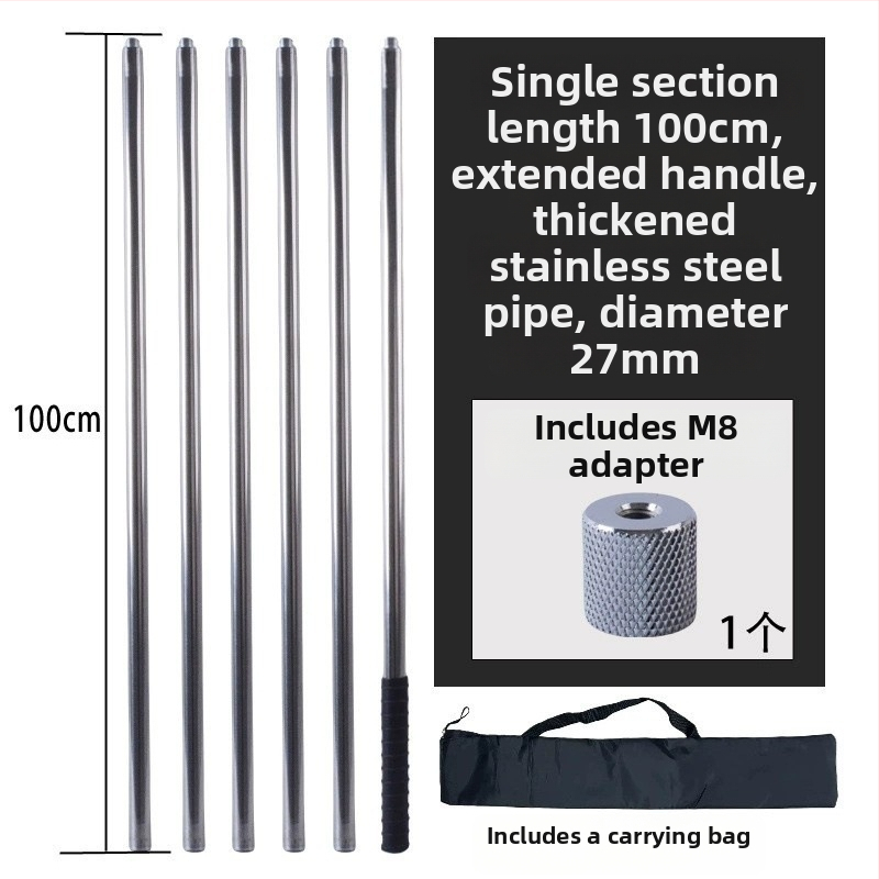 Kovová sieťová tyč typu twist, veľká, na zber ovocia zo výšky; materiál: kov; hmotnosť 225–313 g podľa konfigurácie; sekcie voľne kombinovateľné; nie je škálovateľná