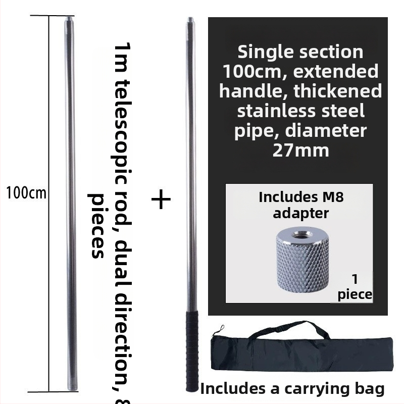 Kovová sieťová tyč typu twist, veľká, na zber ovocia zo výšky; materiál: kov; hmotnosť 225–313 g podľa konfigurácie; sekcie voľne kombinovateľné; nie je škálovateľná