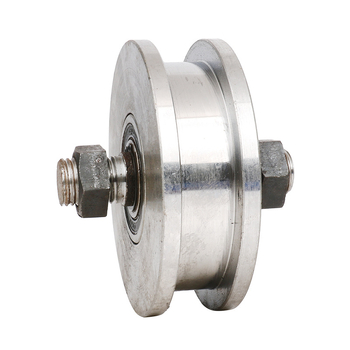 Kétoldalas görgő, H-típusú kialakítás, sínkerék, nehéz terhelés, 45-ös acél