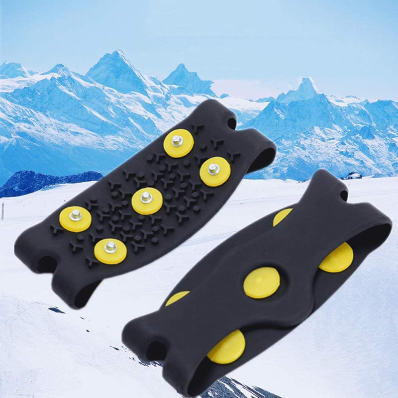 Silikonske protuklizne navlake za cipele za outdoor planinarenje s ledenim kandama (5 ili 10 zubi)