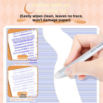 Διαγραφόμενο στυλό gel με ακίδα, πλαστικό σώμα, συσκευασία σε κουτί, καπάκι, κατάλληλο για γραφή και σχέδιο