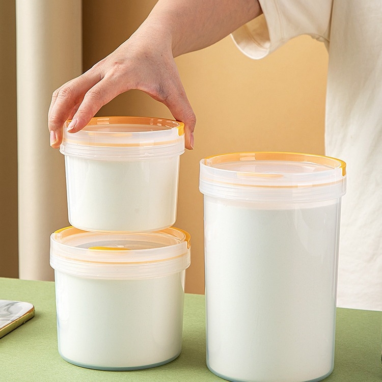 Baina bangshou δοχείο αποθήκευσης γάλακτος σε σκόνη και τσαγιού, διαφανές πλαστικό σφραγιζόμενο δοχείο για ξηρά τρόφιμα