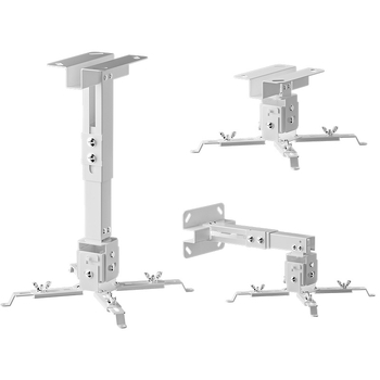 Teleskopski nosač projektora za strop ili zid, nosivost 15 kg, univerzalna kompatibilnost s BenQ, Epson, Dangbei, Jimi, Xiaomi