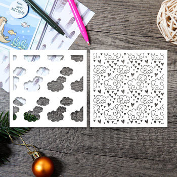 Šablona za crtanje s izrezima za dekoriranje dnevnika, smola, graviranje, moderni minimalistički stil