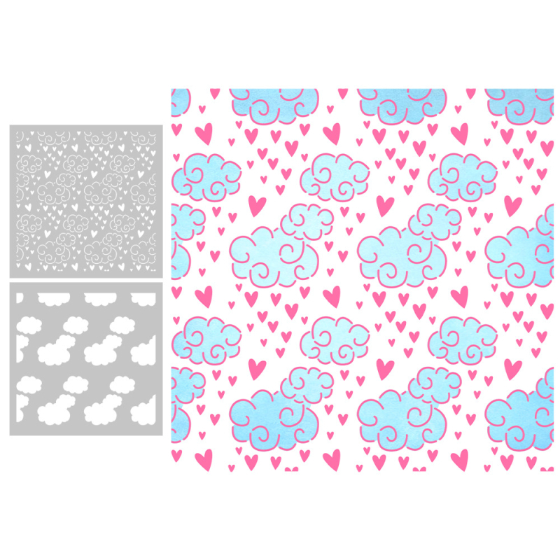 Šablona za crtanje s izrezima za dekoriranje dnevnika, smola, graviranje, moderni minimalistički stil