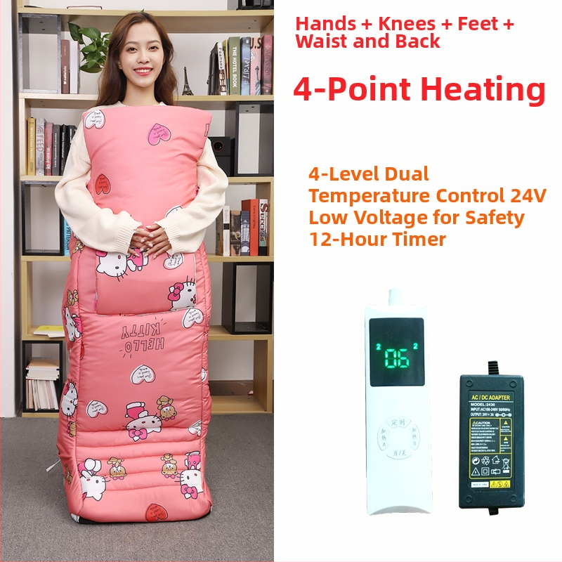 Papuče s grijanom uložkom USB – muške kućne papuče od prave kože Xiang Nuanyi