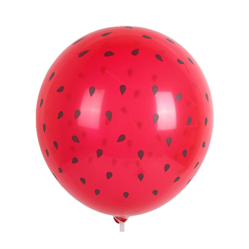 Latex dekorativna balon, okrugli oblik, Watermelon Strawberry otisak, crtani i geometrijski uzorak; pogodan za rođendane, kampiranje, Kineski Dan zaljubljenih, Dan djece
