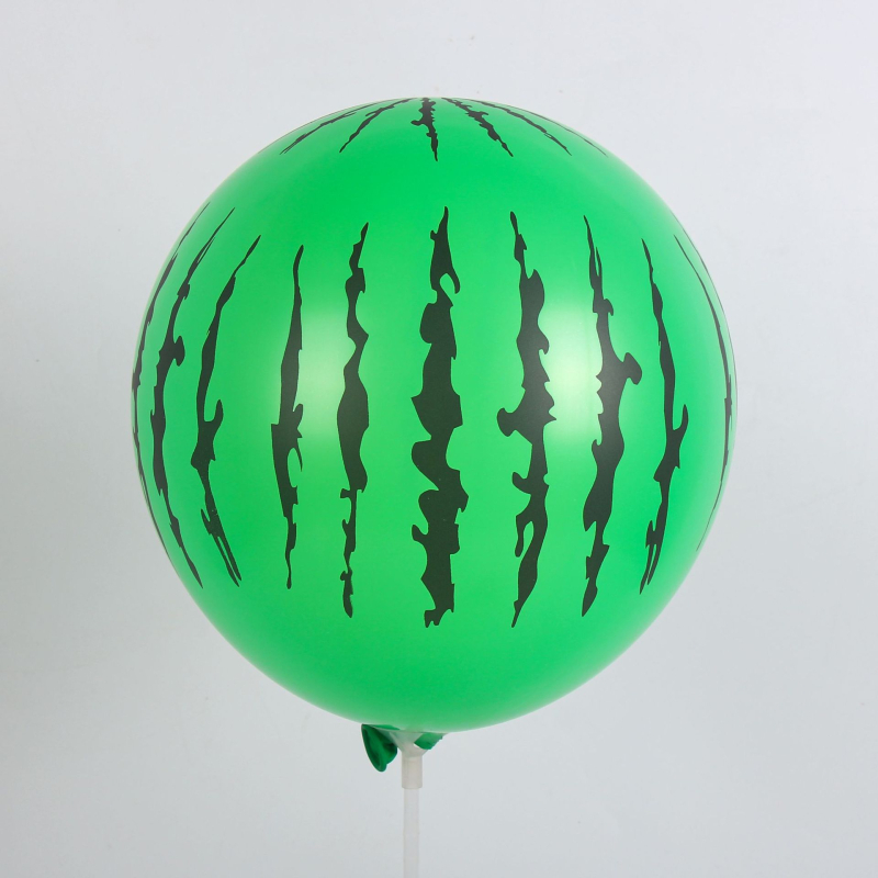 Latex dekorativna balon, okrugli oblik, Watermelon Strawberry otisak, crtani i geometrijski uzorak; pogodan za rođendane, kampiranje, Kineski Dan zaljubljenih, Dan djece