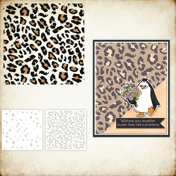 YX-PKC356-M Ploča za šablonsko tiskanje za dekoraciju dnevnika – PET, graviranje, moderni minimalistički stil, šablona