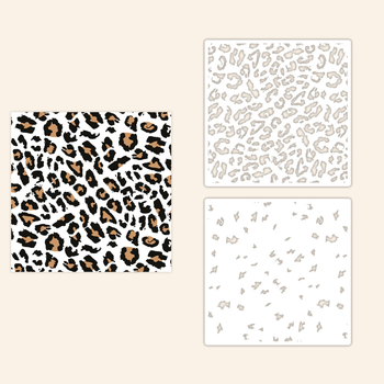 YX-PKC356-M Ploča za šablonsko tiskanje za dekoraciju dnevnika – PET, graviranje, moderni minimalistički stil, šablona