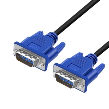 VGA kábel W-V329 – stíněný, s meďou a oceľovou ochranou, niklované konektory, dĺžka 1,5 m, pre PC/monitor/projektor