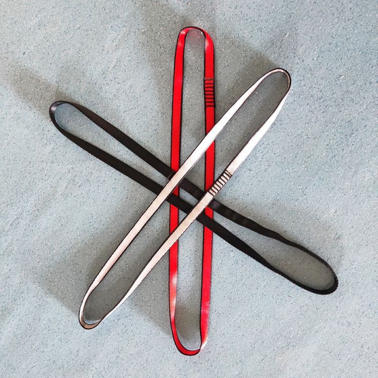 Ravna traka za penjanje, marka Riding Iron, visokokvalitetni poliesterski webbing, širina trake 1,8 cm