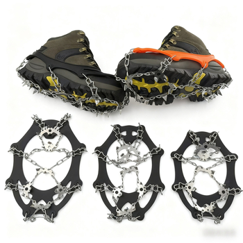 Kangaroo nehrđajući čelik, 19-zubi anti-slip cramponi za planinarenje, navlake za cipele za snijeg i led, veličine M/L/XL