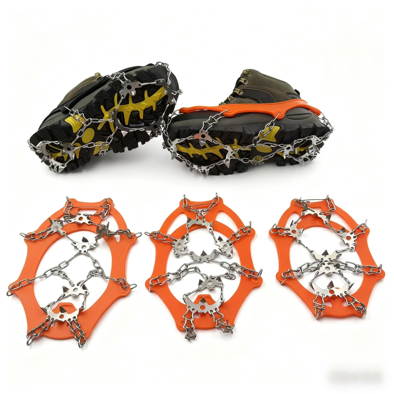 Kangaroo nehrđajući čelik, 19-zubi anti-slip cramponi za planinarenje, navlake za cipele za snijeg i led, veličine M/L/XL