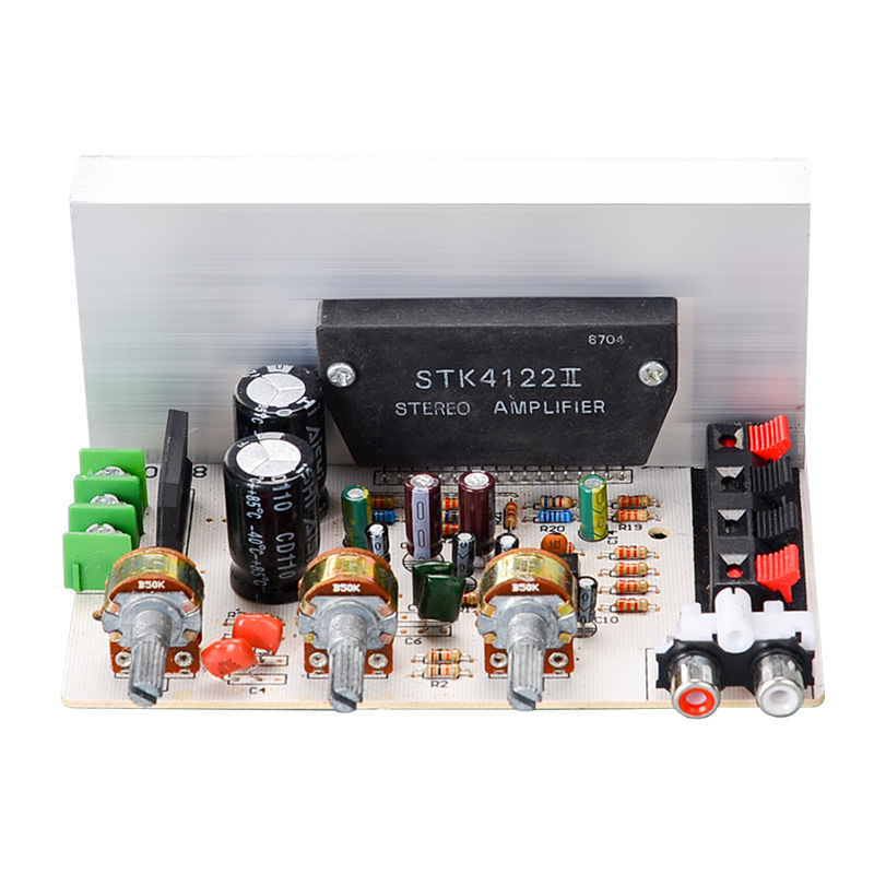DX-0408 2-kanalna STK debelofilm ploča pojačala, 50W+50W, AC dvostruko napajanje 15–18V