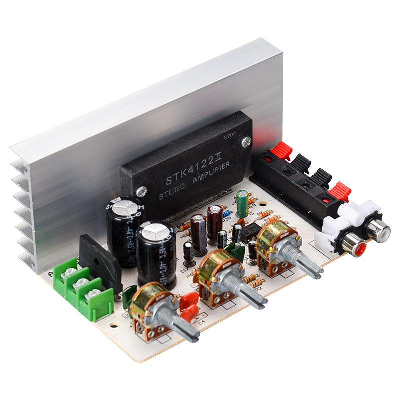 DX-0408 2-kanalna STK debelofilm ploča pojačala, 50W+50W, AC dvostruko napajanje 15–18V