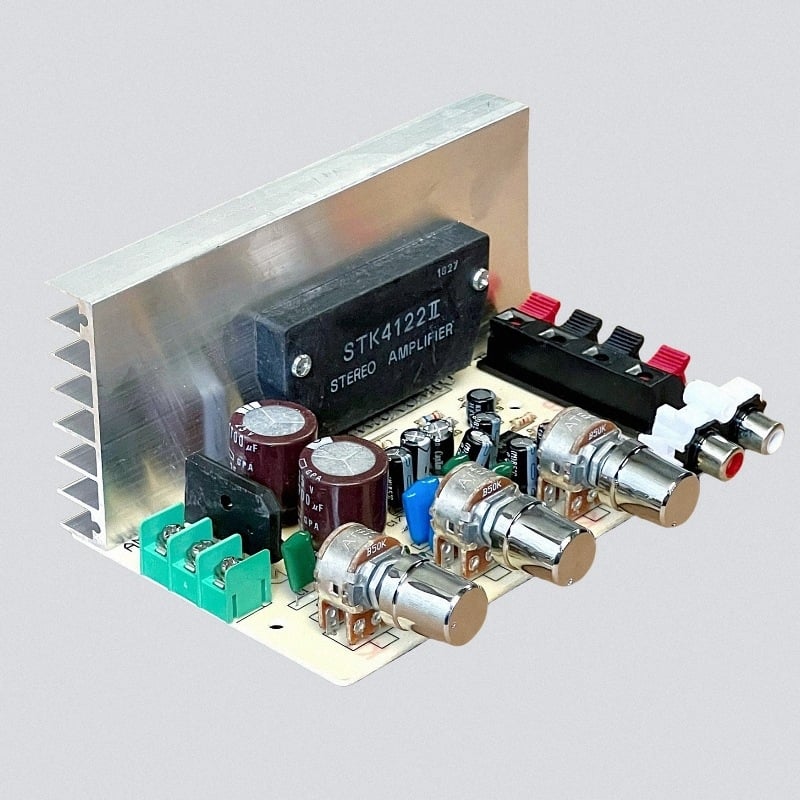 DX-0408 2-kanalna STK debelofilm ploča pojačala, 50W+50W, AC dvostruko napajanje 15–18V