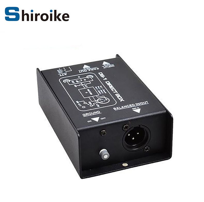 Shiroike Gas-di1 pasivni DI Box, jednokanalni konverter impedancije uz audio izolaciju