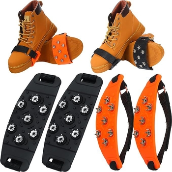 antislip prednje krampon za planinarske cipele, 7 zubi, prirodni kaučuk, paket 100 komada