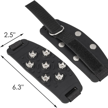 antislip prednje krampon za planinarske cipele, 7 zubi, prirodni kaučuk, paket 100 komada