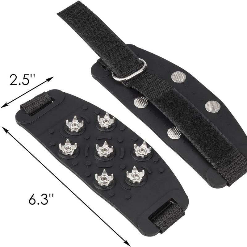 antislip prednje krampon za planinarske cipele, 7 zubi, prirodni kaučuk, paket 100 komada