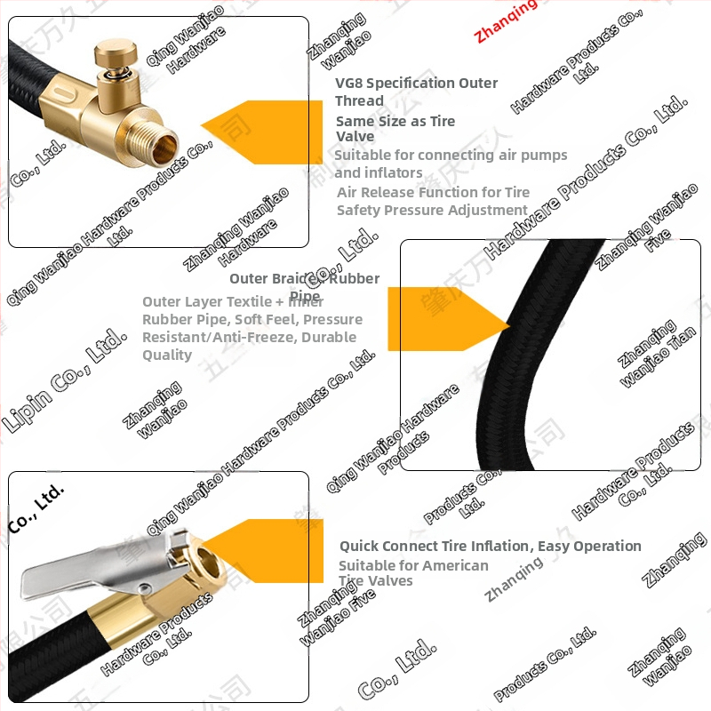 Επέκταση σωλήνα αντλίας αυτοκινήτου με μετρητή πίεσης ελαστικών, 120W, 35 L/min, ψηφιακή οθόνη, χρόνος λειτουργίας πάνω από 20 λεπτά