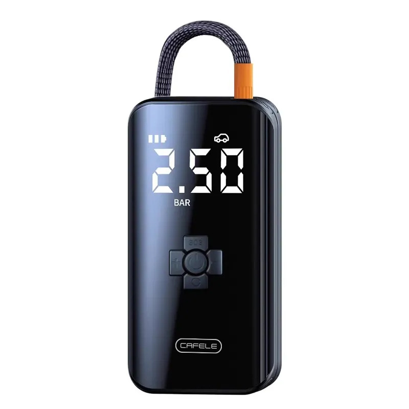 Carvelo bežična pumpa za napuhavanje guma automobila, bicikala i motocikala - dvostruki cilindar, 120 W, 24 V, 40 L/min, digitalni LCD zaslon