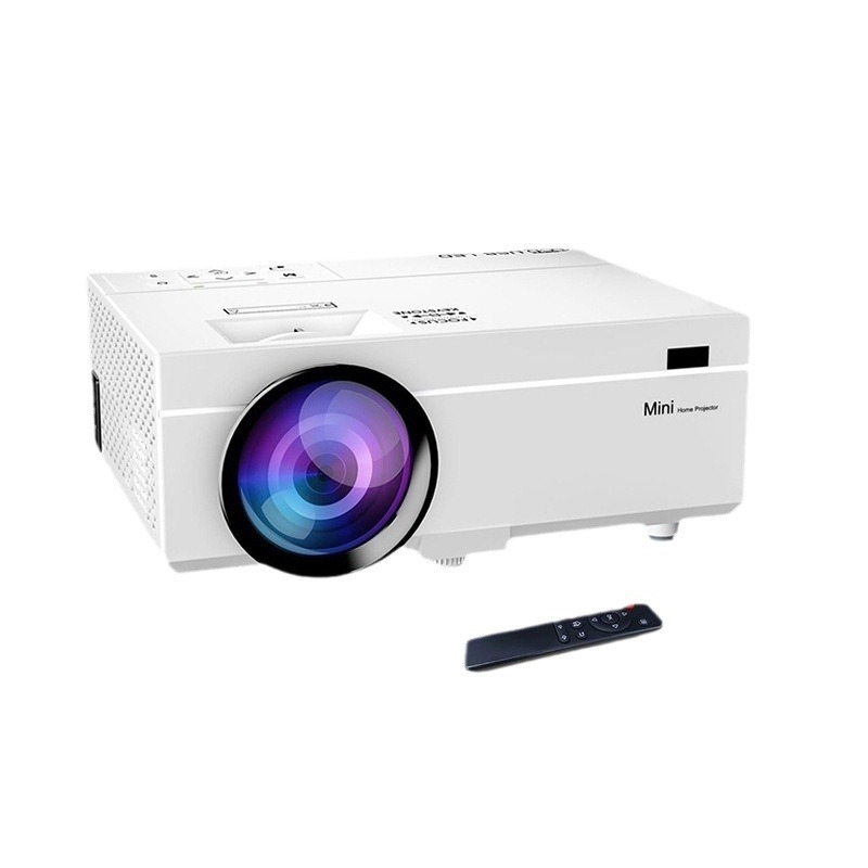 Meterle Prijenosni Kućni Projektor, 1080p Razlučivost, 10000 Lux, LED Objektiv, 90–240V, 65W