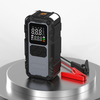 Αυτόματος Εκκινητής Αυτοκινήτου με Ενσωματωμένη Αντλία Αέρα και USB Power Bank (12V, 100W, επαναφορτιζόμενος, 25 L/min, Ψηφιακή Οθόνη)