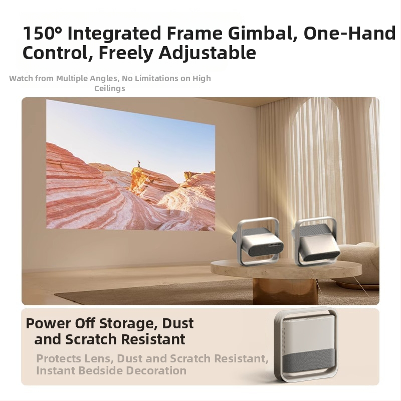 Kućni projektor s automatskim fokusiranjem i ambijentalnim osvjetljenjem, 1080p, 375 lm, 65W