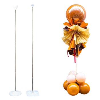 Stalak za balon kolonu od nehrđajućeg čelika s teleskopskom šipkom, regulirani držač, plastični držač za zdjele, baza za napunjavanje vodom, za vanjske sportske događaje