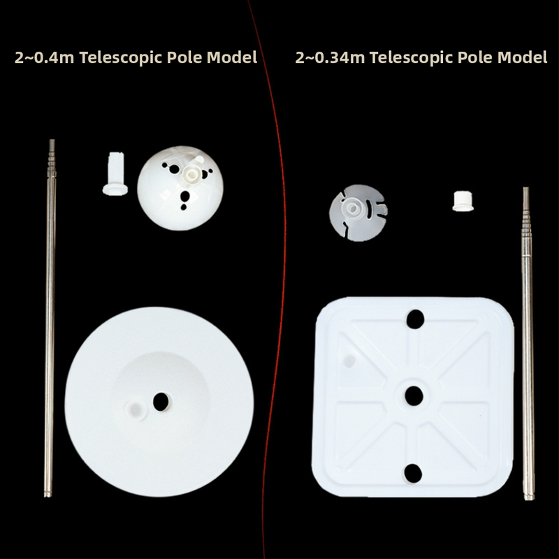 Stalak za balon kolonu od nehrđajućeg čelika s teleskopskom šipkom, regulirani držač, plastični držač za zdjele, baza za napunjavanje vodom, za vanjske sportske događaje