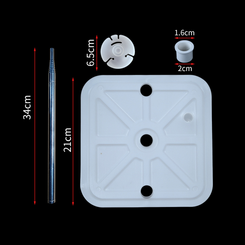 Stalak za balon kolonu od nehrđajućeg čelika s teleskopskom šipkom, regulirani držač, plastični držač za zdjele, baza za napunjavanje vodom, za vanjske sportske događaje