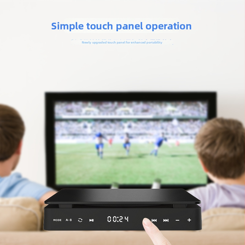 Prenosný DVD prehrávač KC-708 s USB rozhraním, HDMI/AV výstup, podpora CD/VCD/DVD/AVI/MP3/WMA, napájanie 5V 7.5W