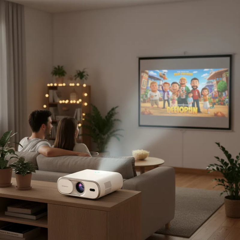 Kućni projektor Ying yihong, 1080p, 70W, svjetlina 300, 3C certifikat