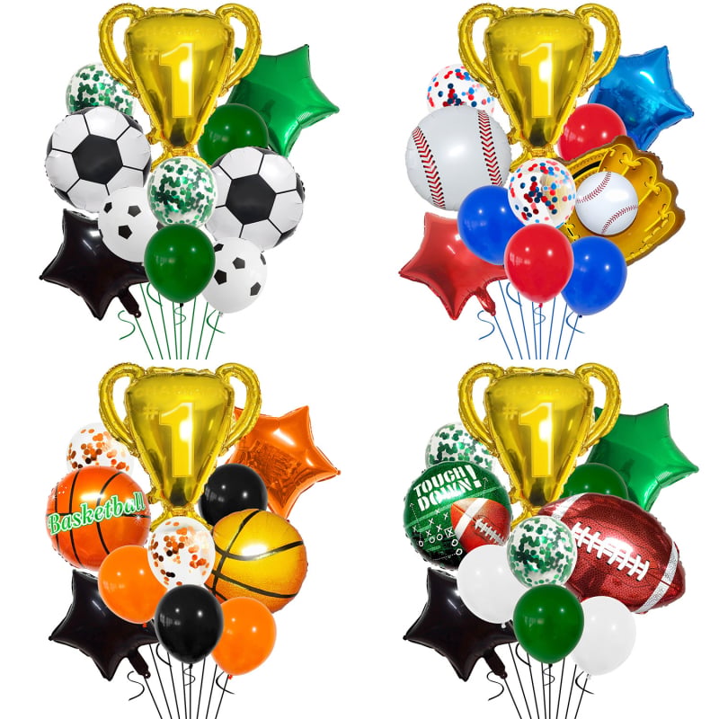 Set balona od aluminijske folije, kružni oblik, ispisani logotip