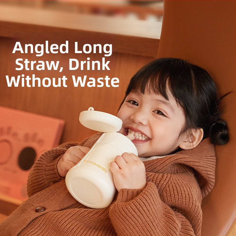 Izolirani čašica za djecu od 1 do 3 godina i više; unutarnji 316 nehrđajućeg čelika, vanjski 304 nehrđajućeg čelika; izolacija 6–12 sati; prijenosni vakuumski dizajn; poklopac s pop-up mehanizmom