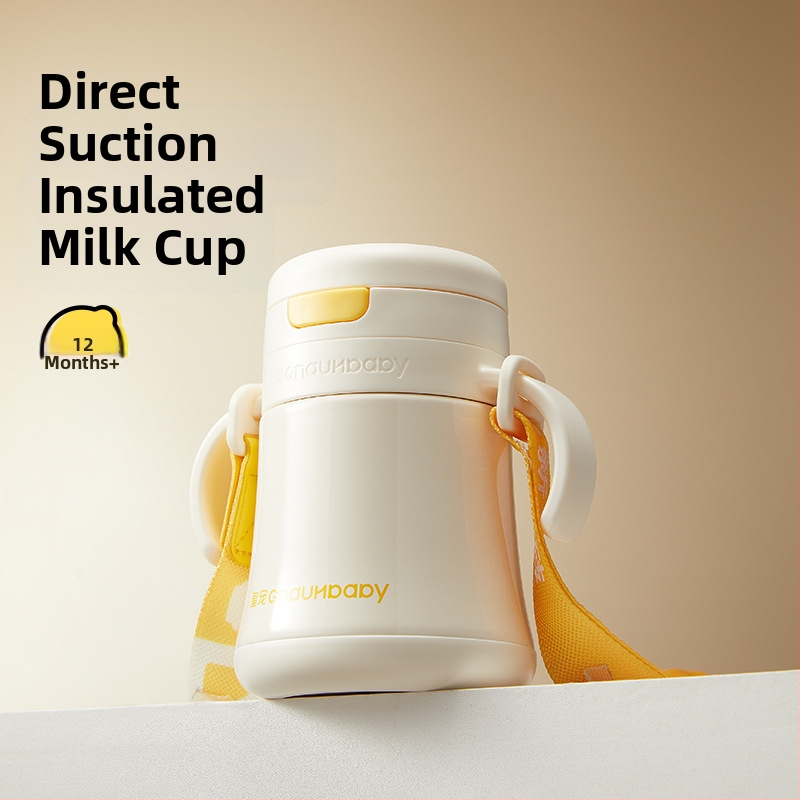 Izolirani čašica za djecu od 1 do 3 godina i više; unutarnji 316 nehrđajućeg čelika, vanjski 304 nehrđajućeg čelika; izolacija 6–12 sati; prijenosni vakuumski dizajn; poklopac s pop-up mehanizmom