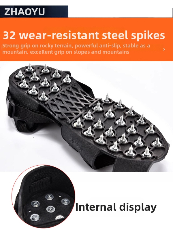 Chaoyu Protecții antiderapante pentru încălțăminte cu gheare pentru alpinism outdoor – Specificații AS, 50 buc