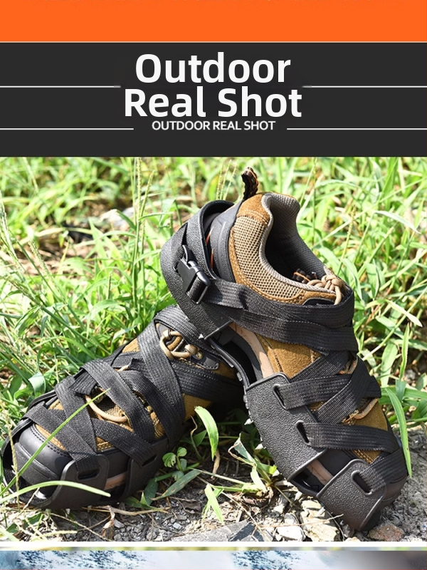 Chaoyu Protecții antiderapante pentru încălțăminte cu gheare pentru alpinism outdoor – Specificații AS, 50 buc