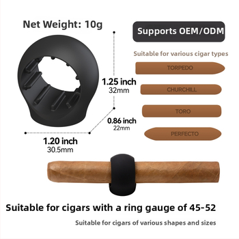 Clip de țigară magnetic din silicon, în formă de ventilator, pentru golf, personalizabil