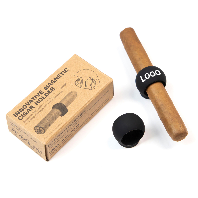 Clip de țigară magnetic din silicon, în formă de ventilator, pentru golf, personalizabil