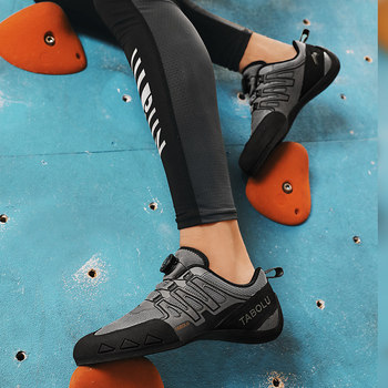 Παπούτσια αναρρίχησης - Χαμηλό πάνω μέρος, Κούμπωμα με ελαστικό ιμάντα, Υφασμάτινο επάνω, Αντιολισθητική σόλα από καουτσούκ, Μεσόσολα από καουτσούκ